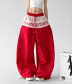 Lace Panel Wide - Leg Pants - CT6102 - COPPING THREADS - CT Select