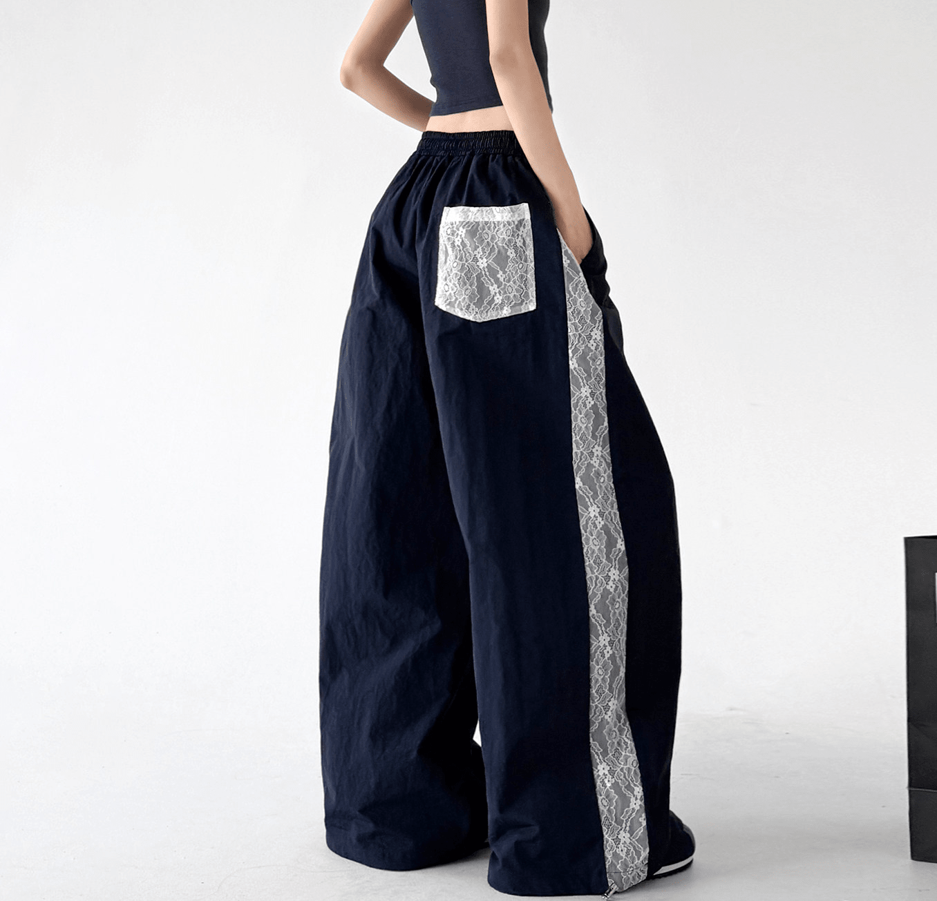 Lace Panel Wide - Leg Pants - CT66127 - COPPING THREADS - CT Select