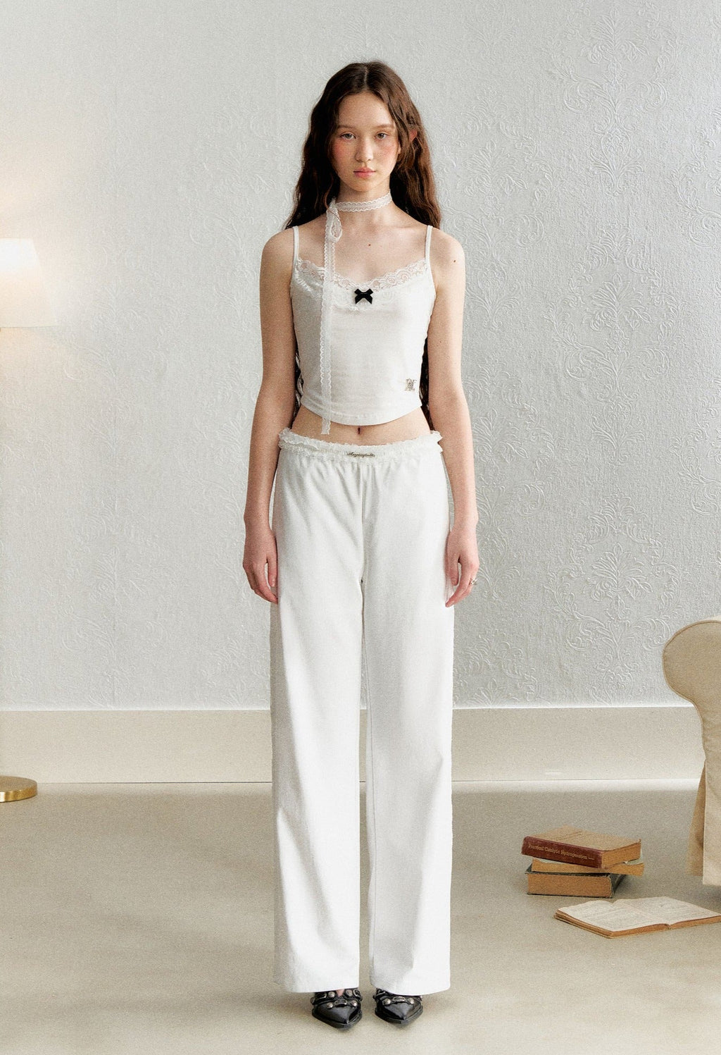 Lace Puff Sleeve Overlay Top - COPPING THREADS - AYF