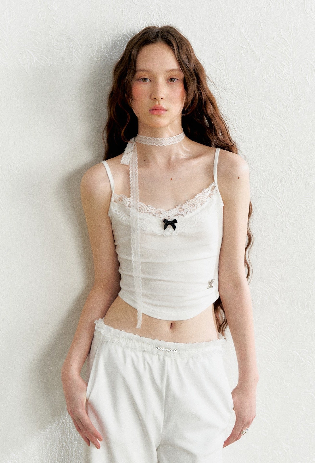 Lace Puff Sleeve Overlay Top - COPPING THREADS - AYF