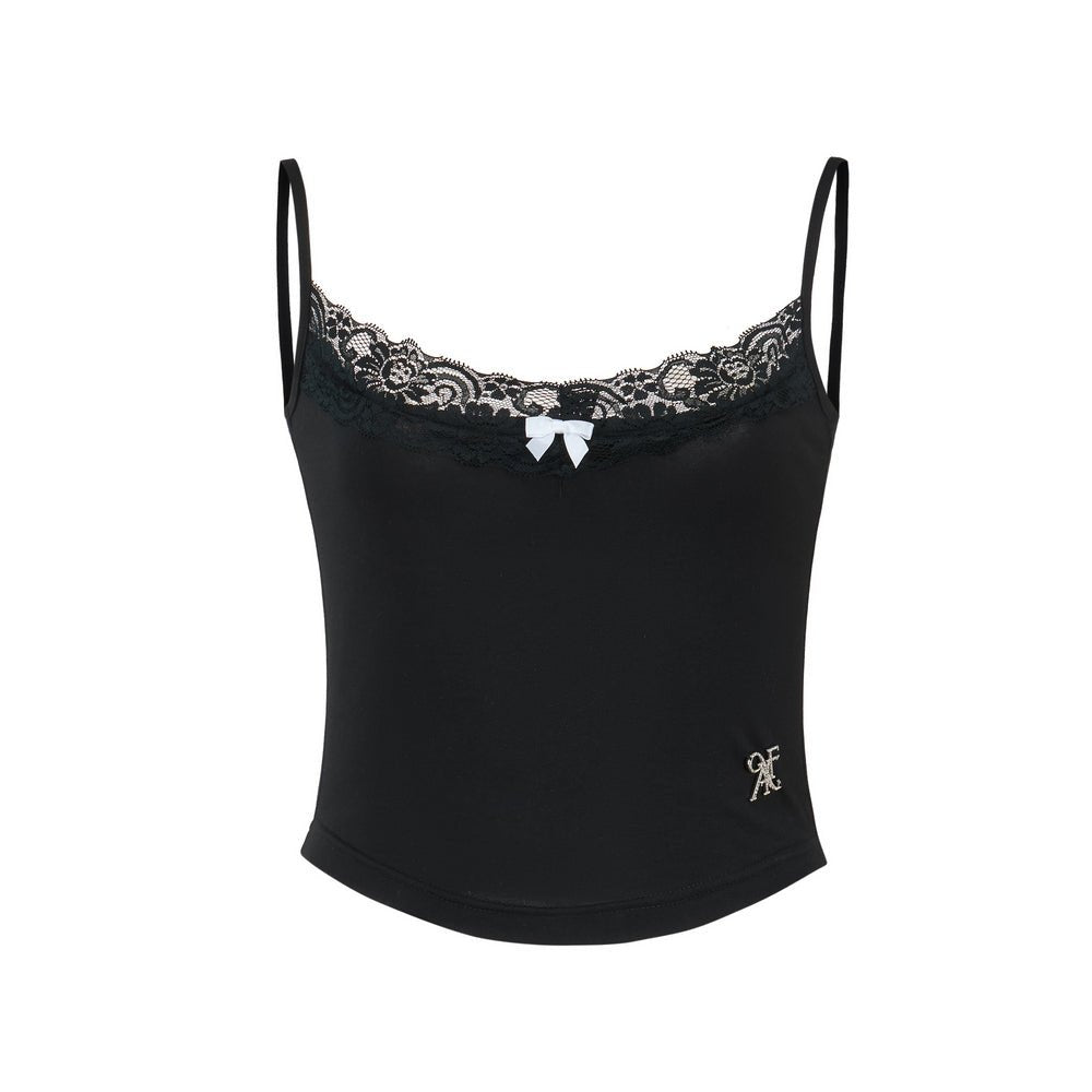 Lace Puff Sleeve Overlay Top - COPPING THREADS - AYF