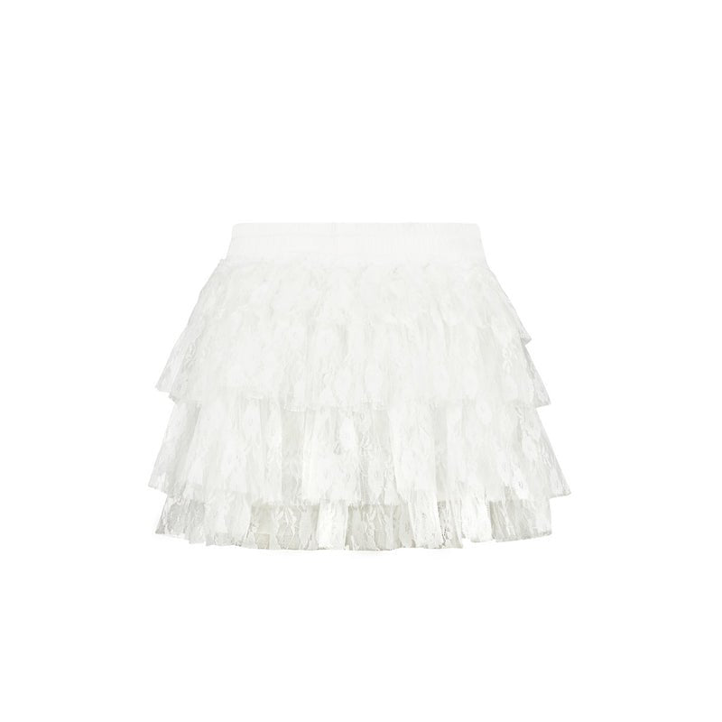 Lace Ruffle Culotte Skirt - COPPING THREADS - AYF