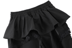 Lace Ruffle Layered Skirt - Paneled Wide Leg Pants - COPPING THREADS - CT Select