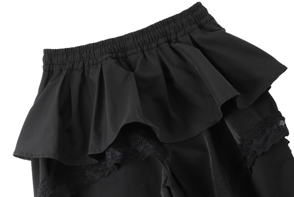 Lace Ruffle Layered Skirt - Paneled Wide Leg Pants - COPPING THREADS - CT Select