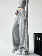 Lace Stripe Wide - Leg Sweatpants - COPPING THREADS - CT Select