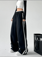 Lace Stripe Wide - Leg Sweatpants - COPPING THREADS - CT Select