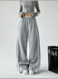 Lace Stripe Wide - Leg Sweatpants - COPPING THREADS - CT Select