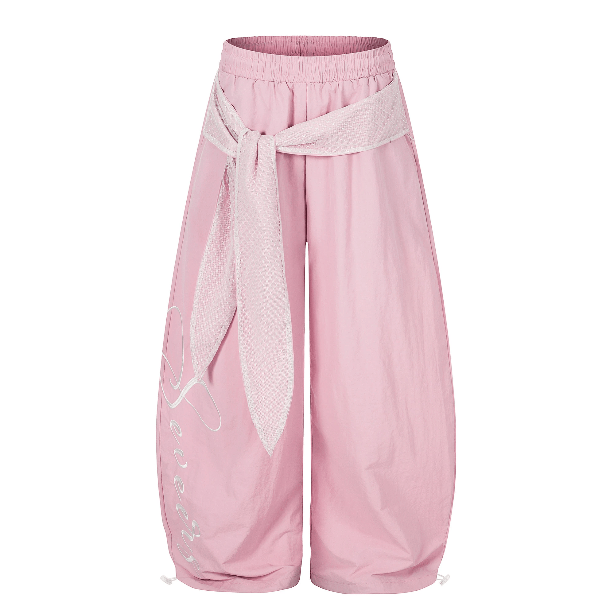 Lace Tie Layered Parachute Pants - COPPING THREADS - CT Select