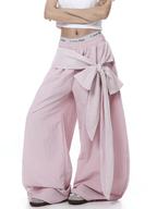 Lace Tie Layered Parachute Pants - COPPING THREADS - CT Select