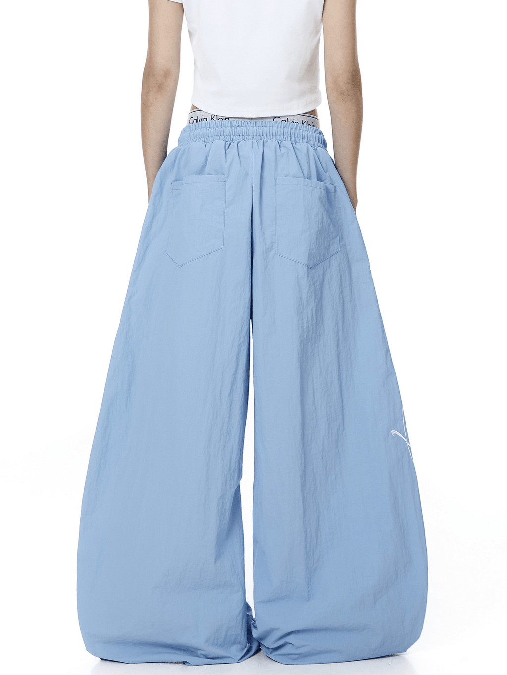 Lace Tie Layered Parachute Pants - COPPING THREADS - CT Select
