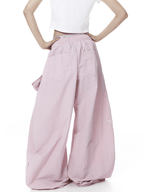 Lace Tie Layered Parachute Pants - COPPING THREADS - CT Select