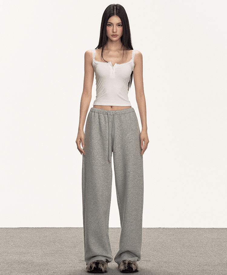 Lace Trim Button Cami Top - COPPING THREADS - Anna Aneae