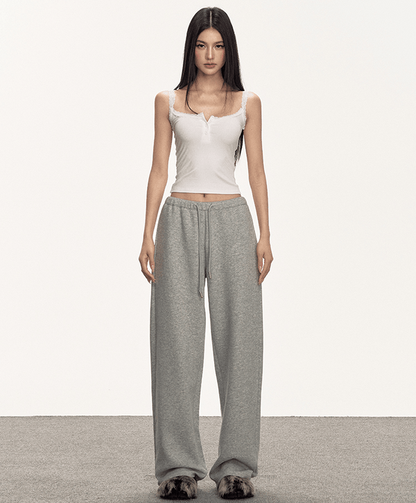 Lace Trim Button Cami Top - COPPING THREADS - Anna Aneae