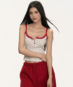Lace Trim Button Cami Top - COPPING THREADS - Anna Aneae