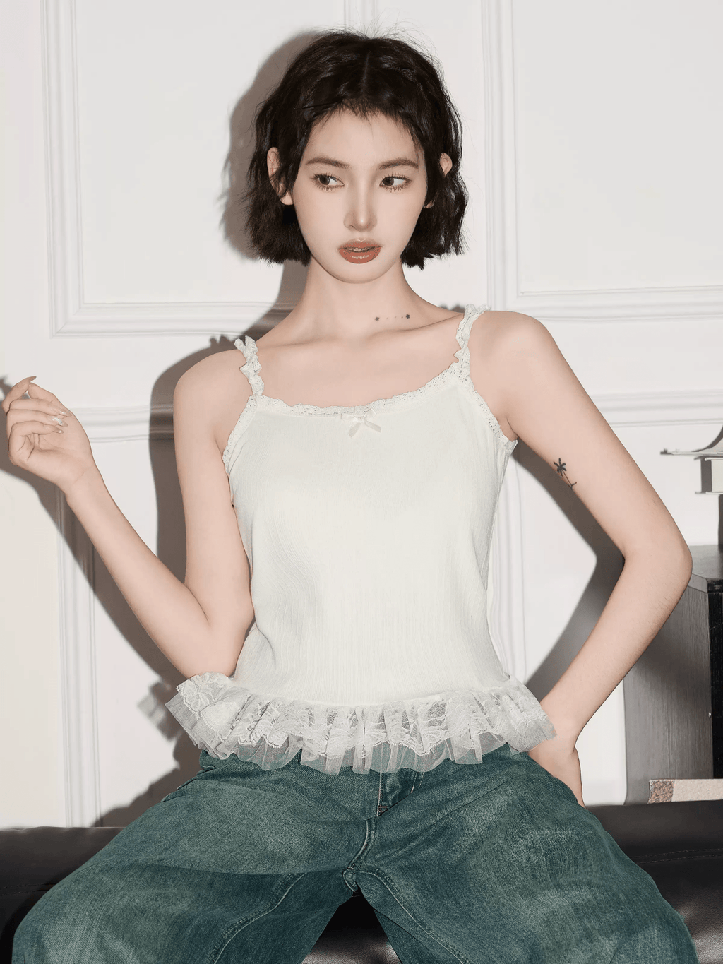 Lace Trim Cami Top - COPPING THREADS - CT Select