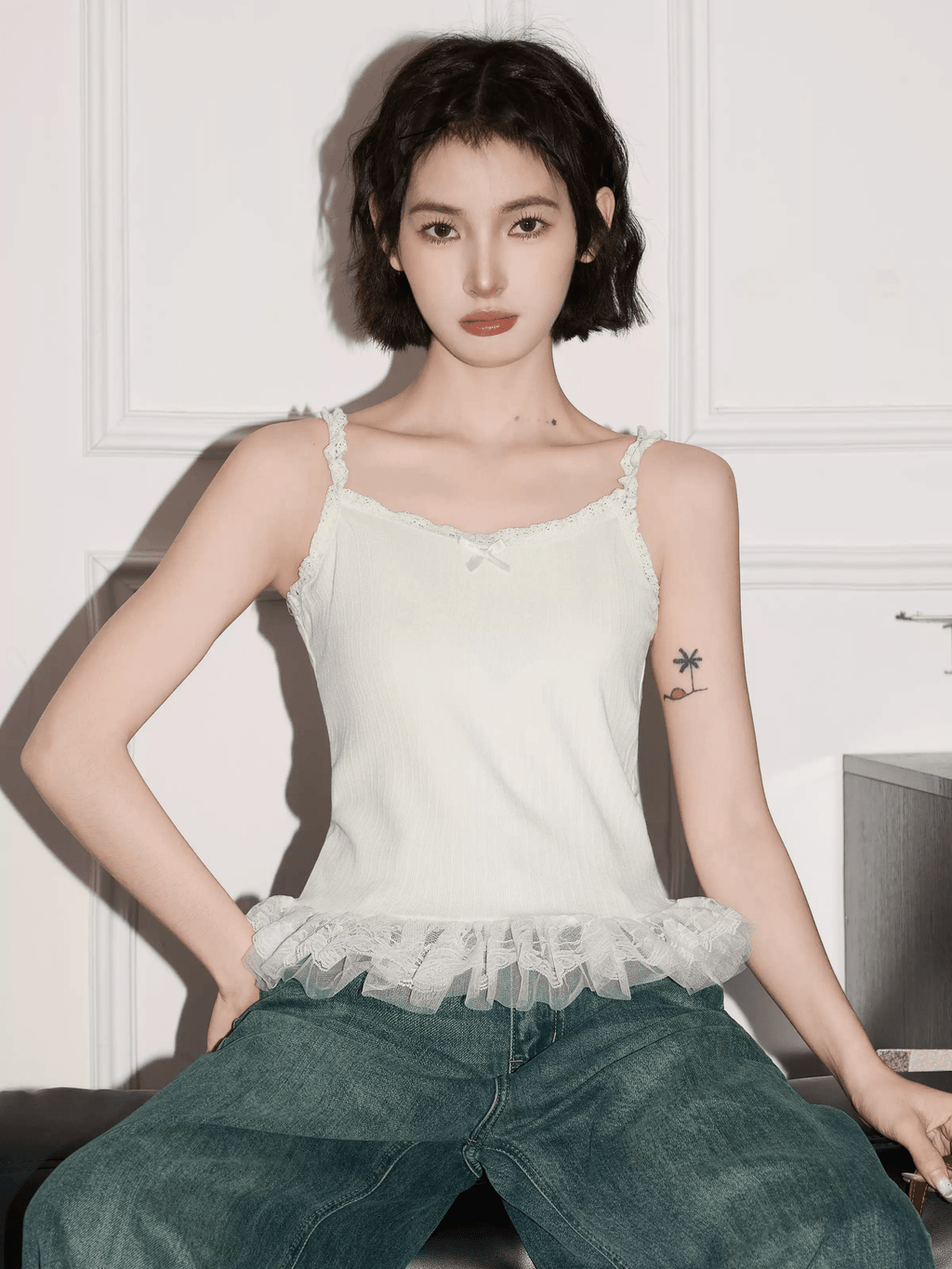 Lace Trim Cami Top - COPPING THREADS - CT Select