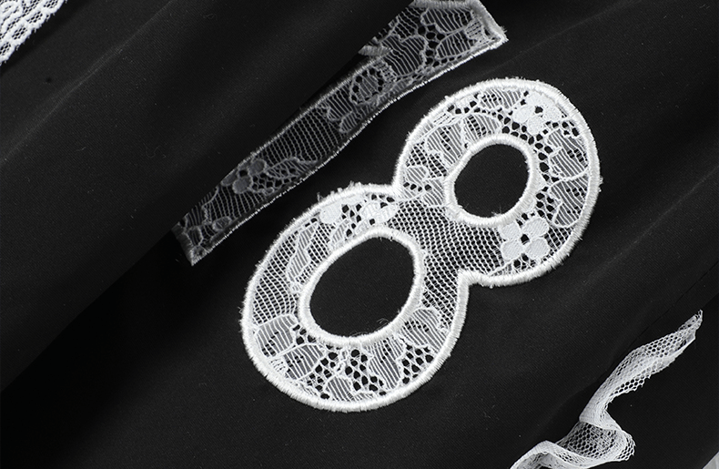 Lace Trim Double Waist Wide - Leg Pants - COPPING THREADS - CT Select