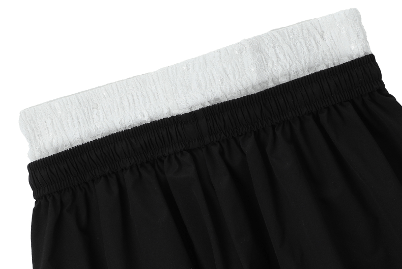 Lace Trim Double Waist Wide - Leg Pants - COPPING THREADS - CT Select