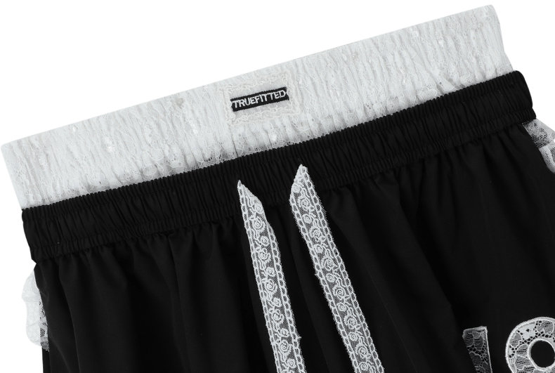 Lace Trim Double Waist Wide - Leg Pants - COPPING THREADS - CT Select