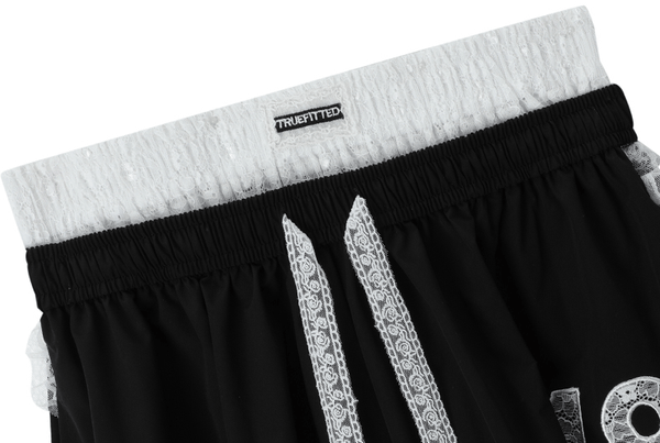 Lace Trim Double Waist Wide - Leg Pants - COPPING THREADS - CT Select