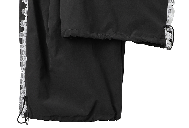 Lace Trim Double Waist Wide - Leg Pants - COPPING THREADS - CT Select