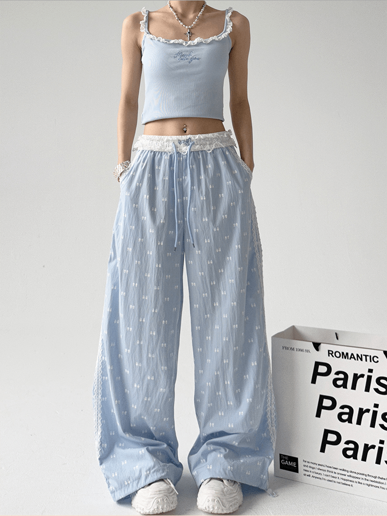 Lace Trim Fitted Ribbed Tank Top - COPPING THREADS - CT Select