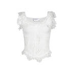 Lace Trim Fitted Tank Top - COPPING THREADS - AYF