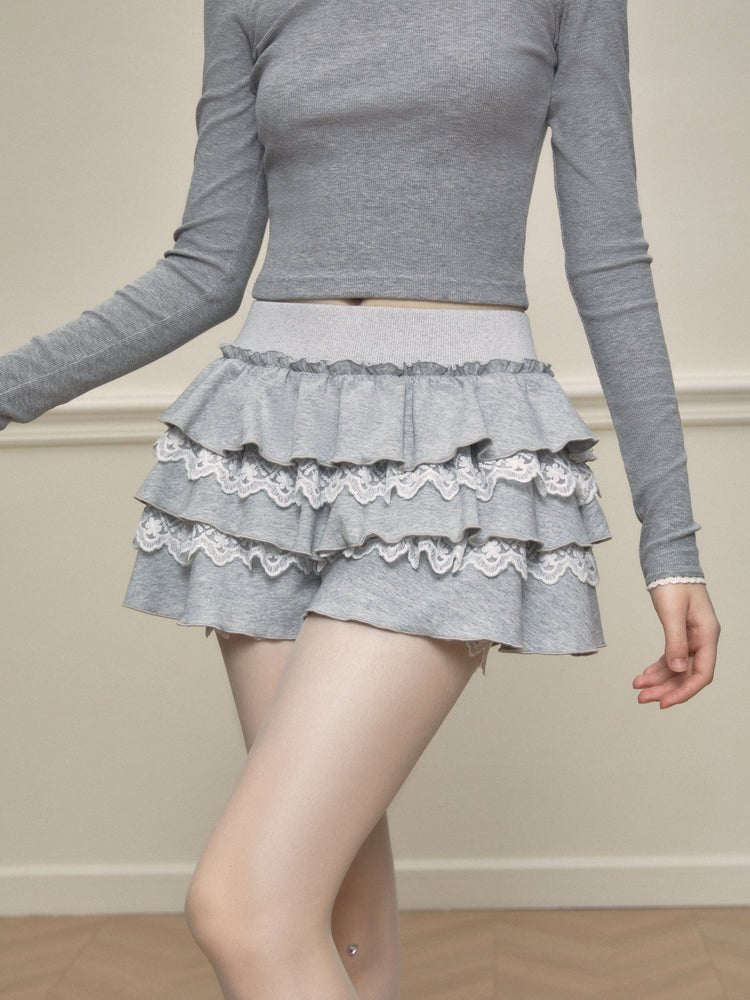 Lace Trimmed Cake Skirt - COPPING THREADS - AYF