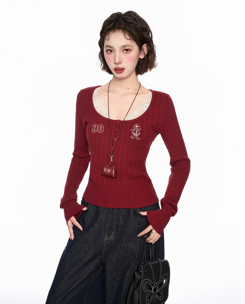 Lace U - Neck Slim - Fit Base Layer Top - COPPING THREADS - CT Select