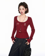 Lace U - Neck Slim - Fit Base Layer Top - COPPING THREADS - CT Select