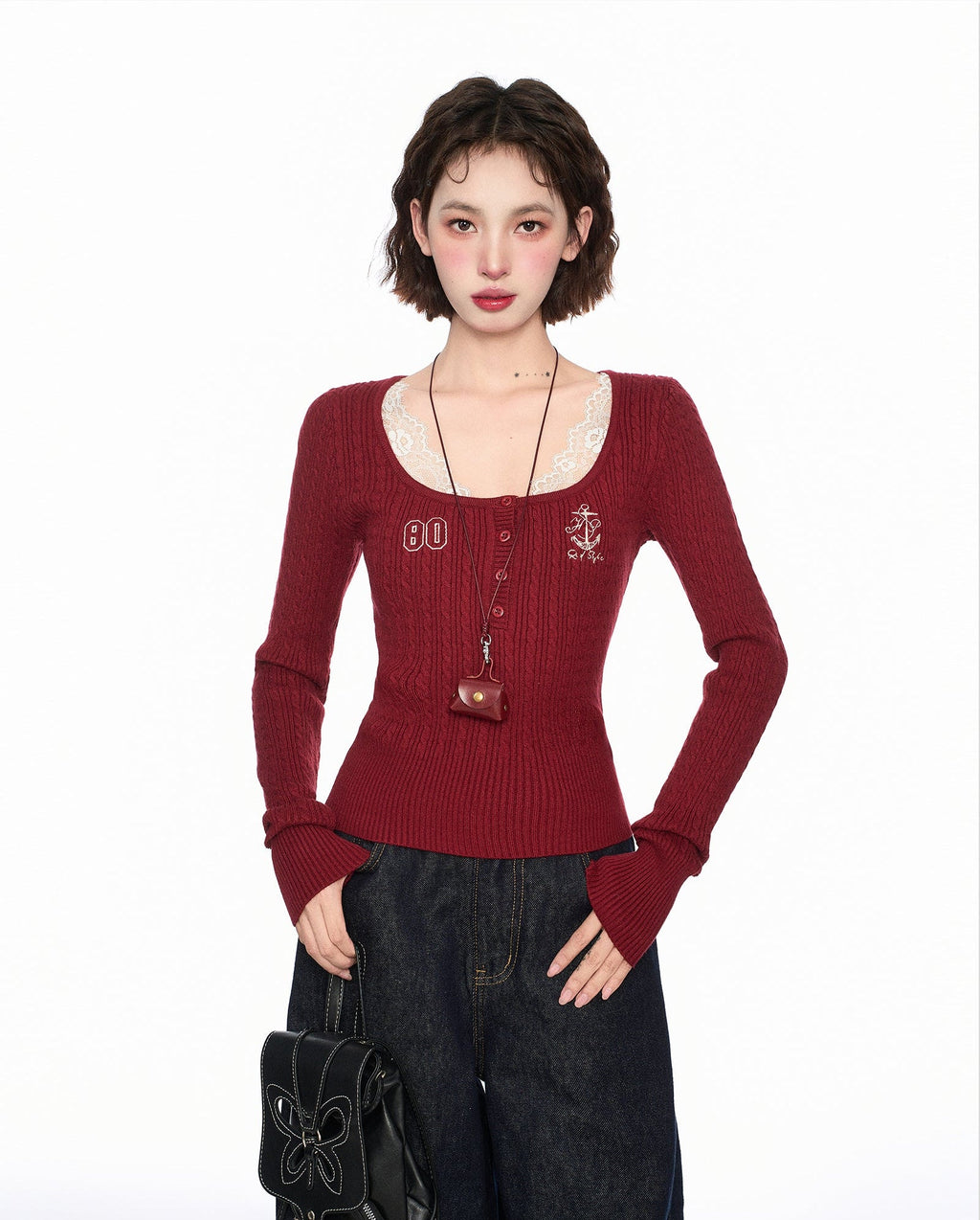 Lace U - Neck Slim - Fit Base Layer Top - COPPING THREADS - CT Select