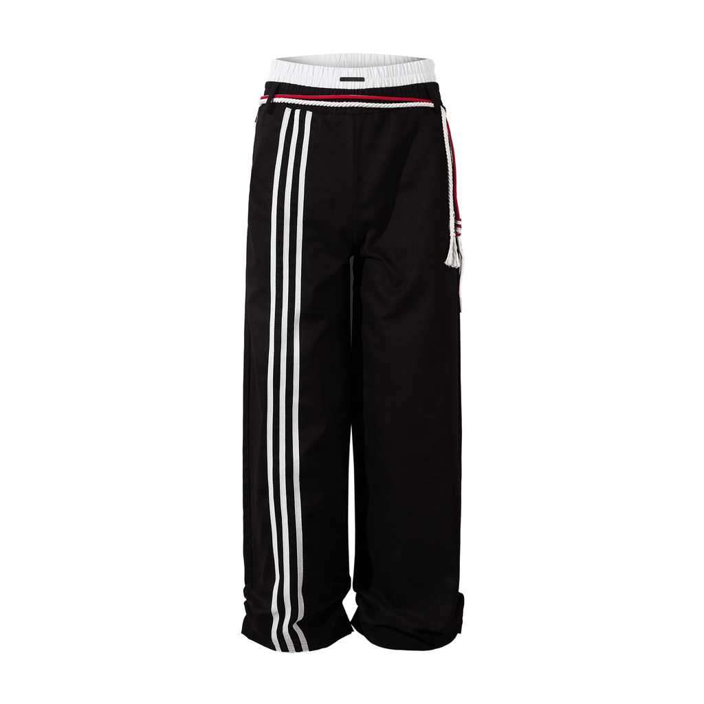 Lace - Up Stripe Wide - Leg Sweatpants - COPPING THREADS - CT Select