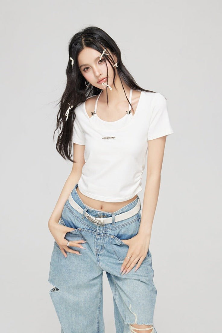 Layered Cut - Out Tee - COPPING THREADS - CT Select