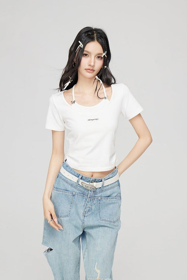 Layered Cut - Out Tee - COPPING THREADS - CT Select Hover Image