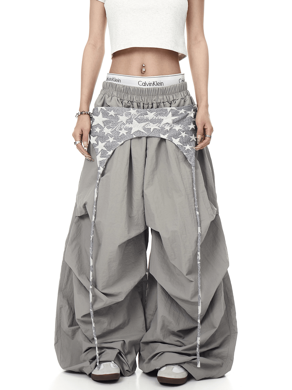Layered Flap Wide - Leg Parachute Pants - COPPING THREADS - CT Select