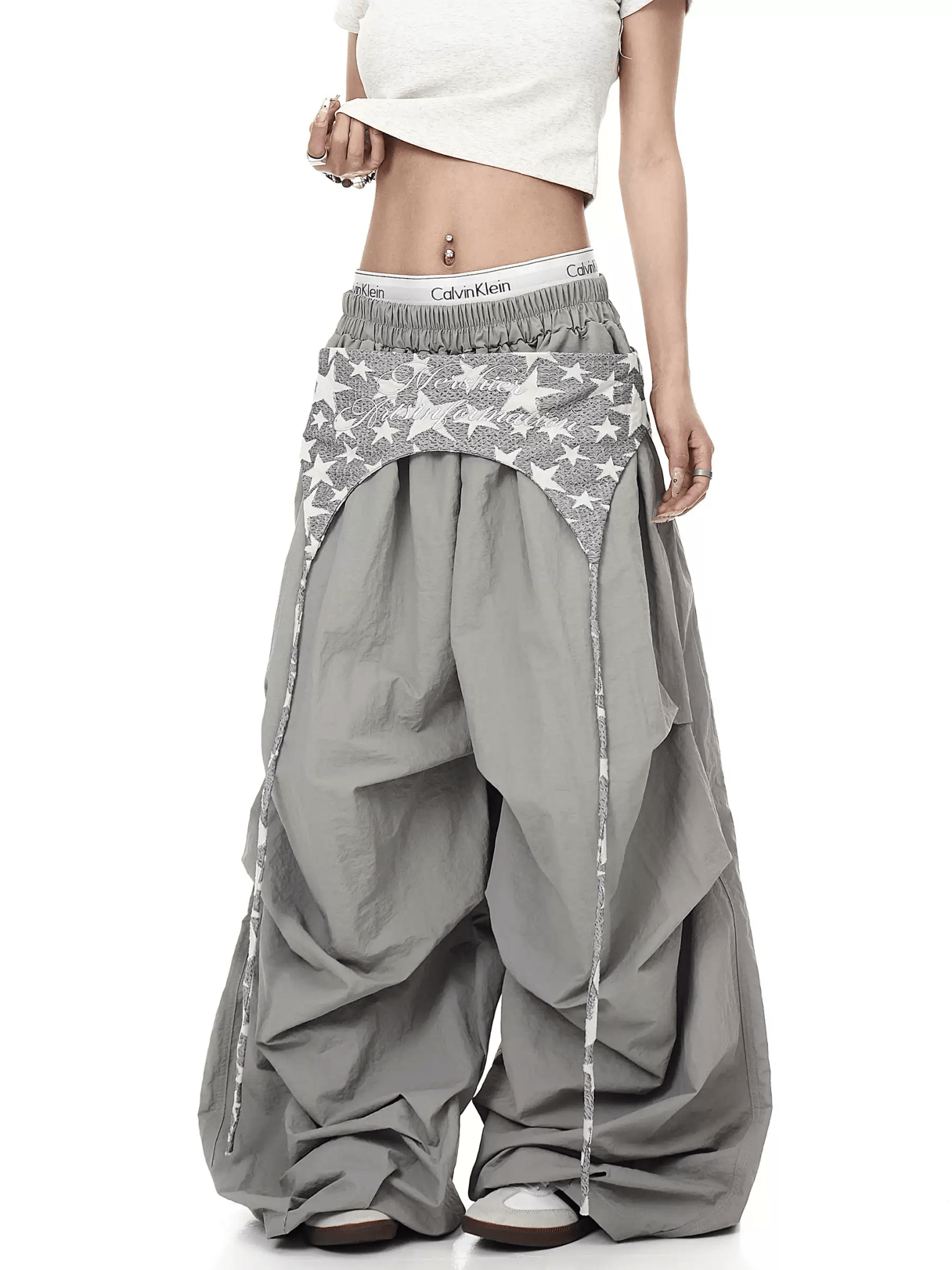 Layered Flap Wide - Leg Parachute Pants - COPPING THREADS - CT Select