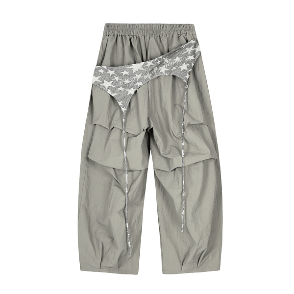 Layered Flap Wide - Leg Parachute Pants - COPPING THREADS - CT Select