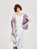 Layered Lace - Trimmed White Lace - Up Slip Dress - COPPING THREADS - CT Select