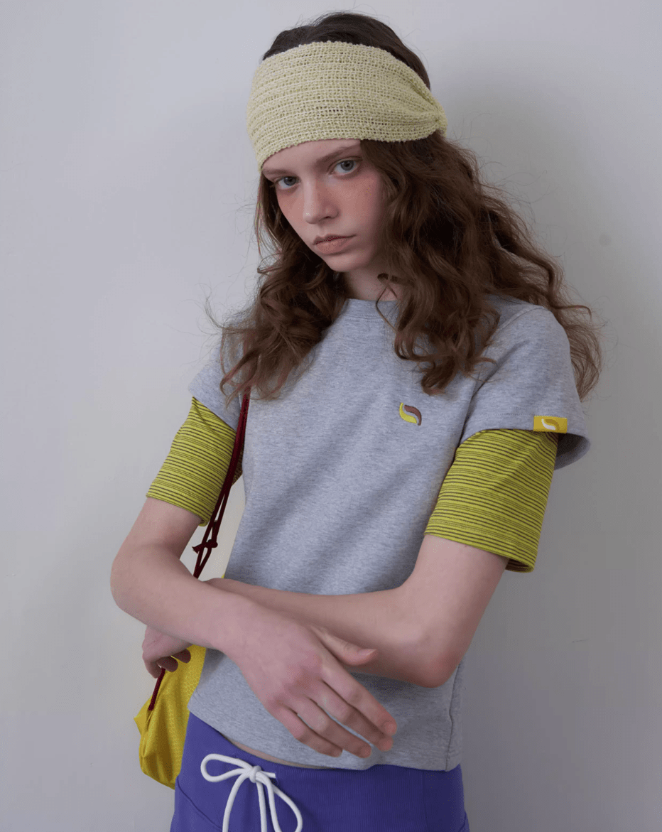 Layered - Look Contrast Sleeve Slim Fit Tee - COPPING THREADS - CHICISLAND