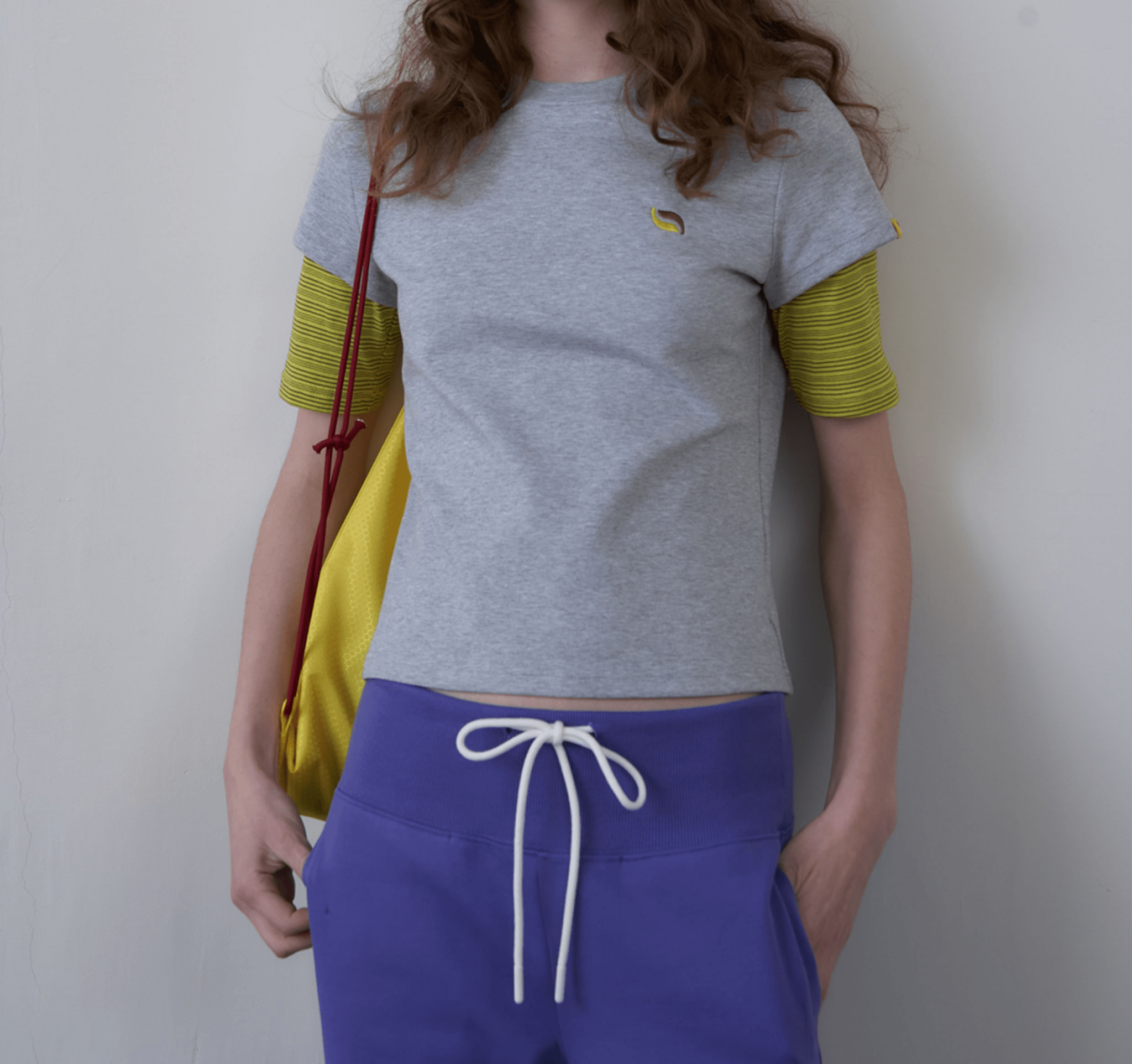 Layered - Look Contrast Sleeve Slim Fit Tee - COPPING THREADS - CHICISLAND