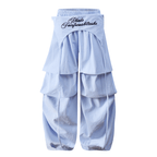 Layered Parachute Pleated Wide - Leg Pants - COPPING THREADS - CT Select