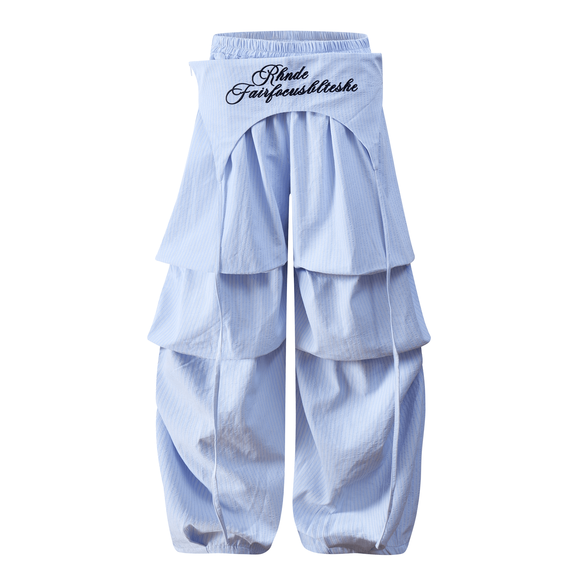 Layered Parachute Pleated Wide - Leg Pants - COPPING THREADS - CT Select