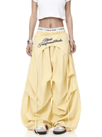 Layered Parachute Pleated Wide - Leg Pants - COPPING THREADS - CT Select