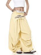 Layered Parachute Pleated Wide - Leg Pants - COPPING THREADS - CT Select
