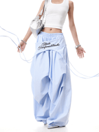 Layered Parachute Pleated Wide - Leg Pants - COPPING THREADS - CT Select