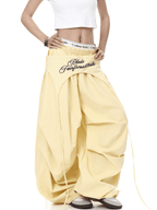 Layered Parachute Pleated Wide - Leg Pants - COPPING THREADS - CT Select