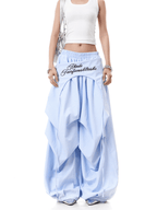 Layered Parachute Pleated Wide - Leg Pants - COPPING THREADS - CT Select