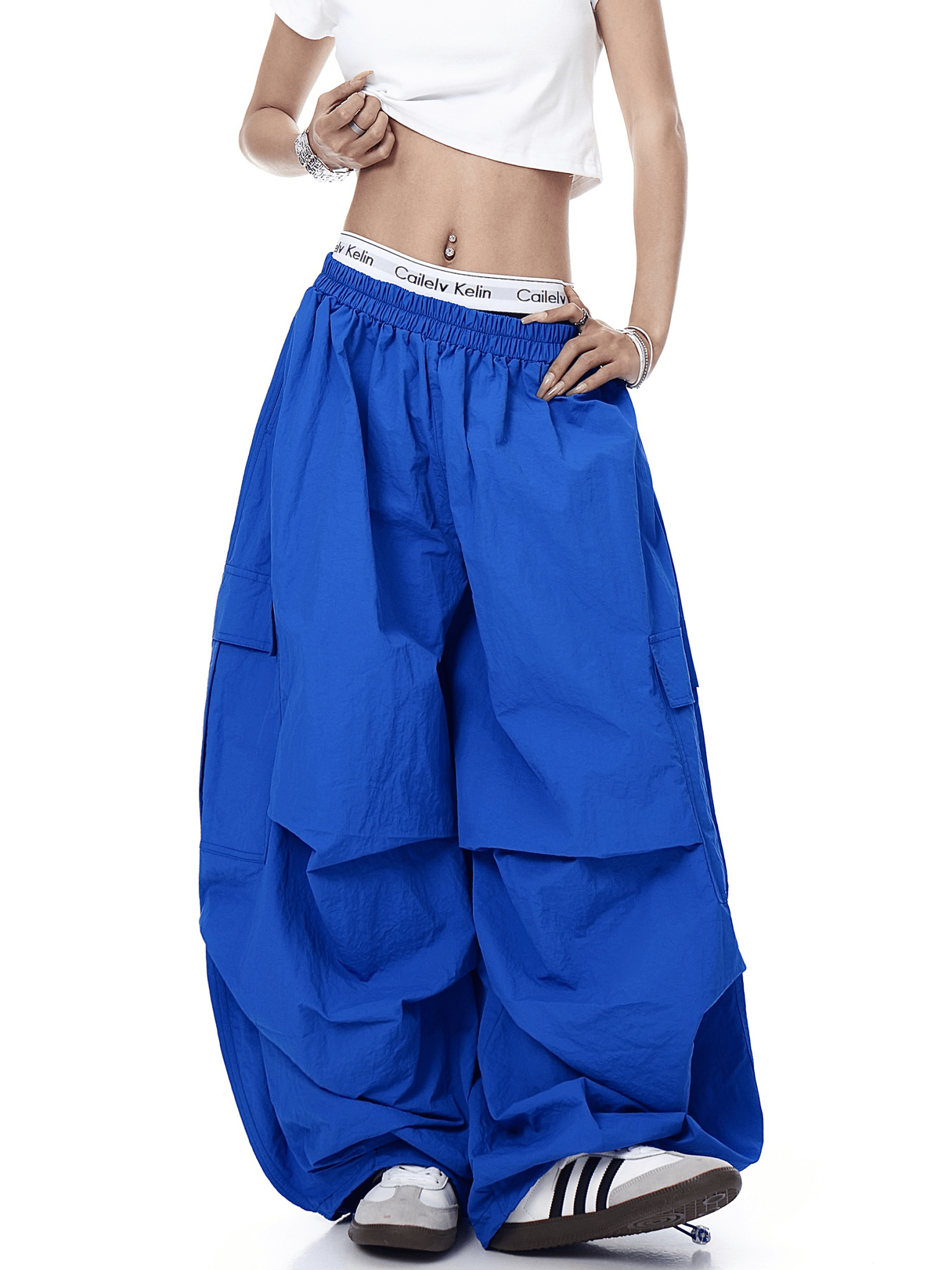 Layered Pocket Wide - Leg Paratrooper Cargo Pants - COPPING THREADS - CT Select