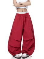 Layered Pocket Wide - Leg Paratrooper Cargo Pants - COPPING THREADS - CT Select