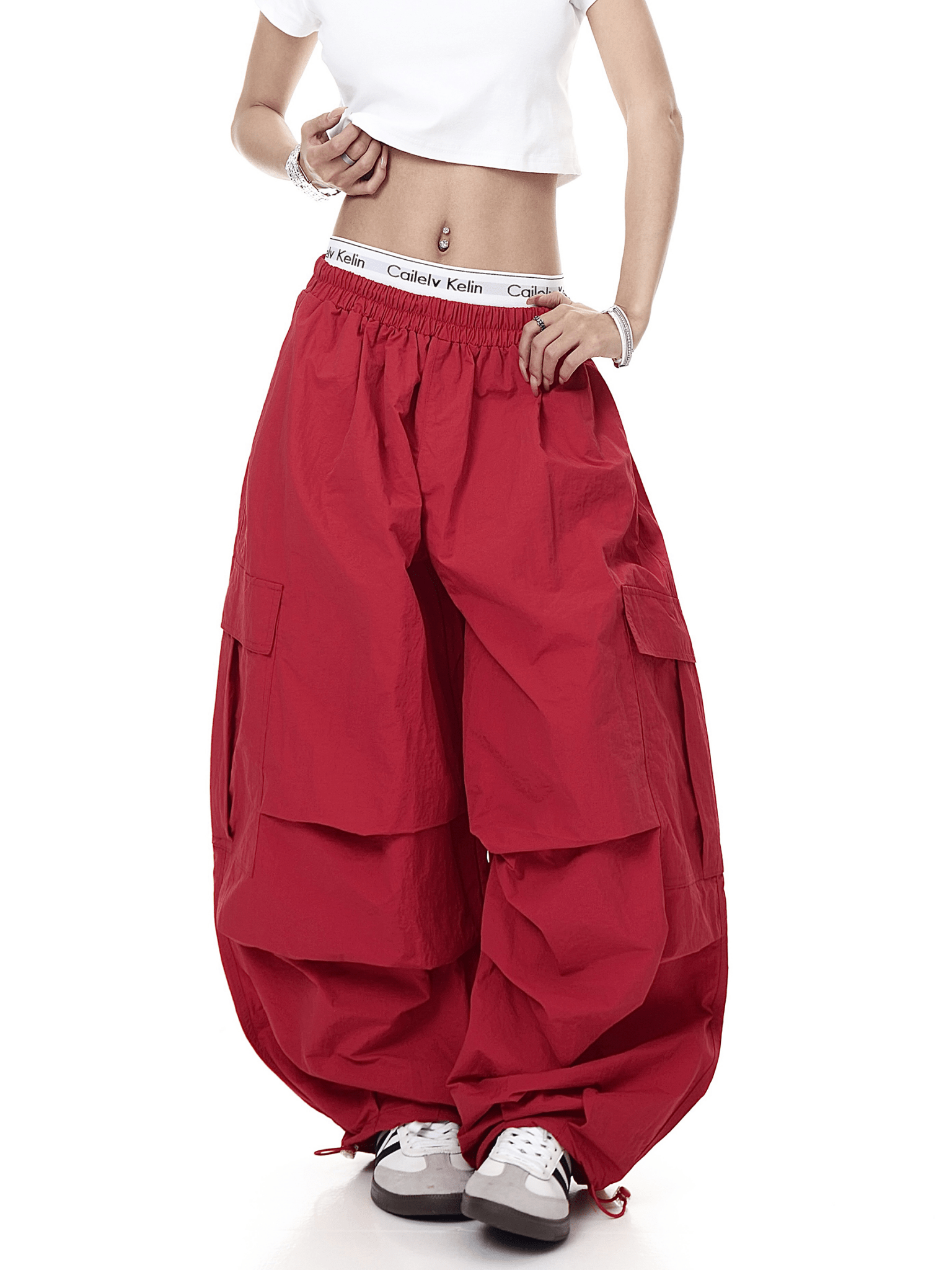 Layered Pocket Wide - Leg Paratrooper Cargo Pants - COPPING THREADS - CT Select